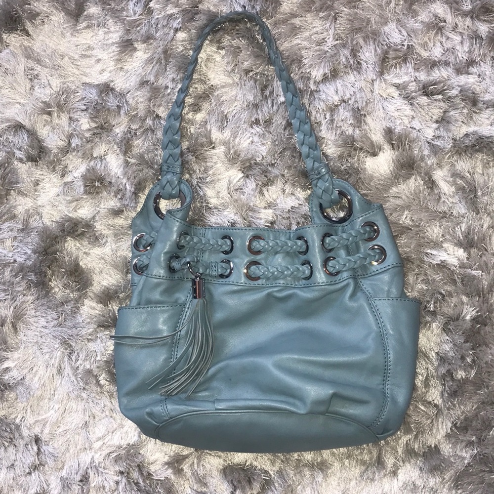 Light blue michael kors purse